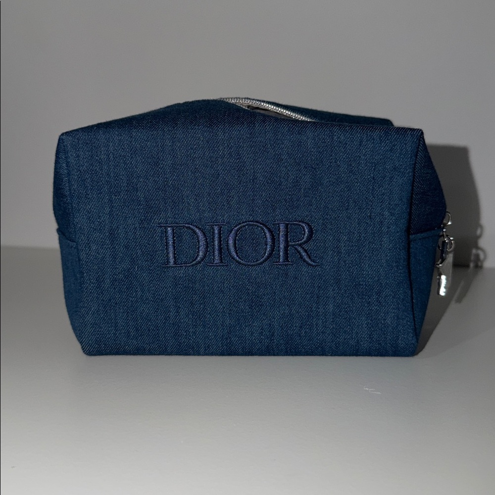 Brand New DIOR Jean Makeup Pouch Bag Denim